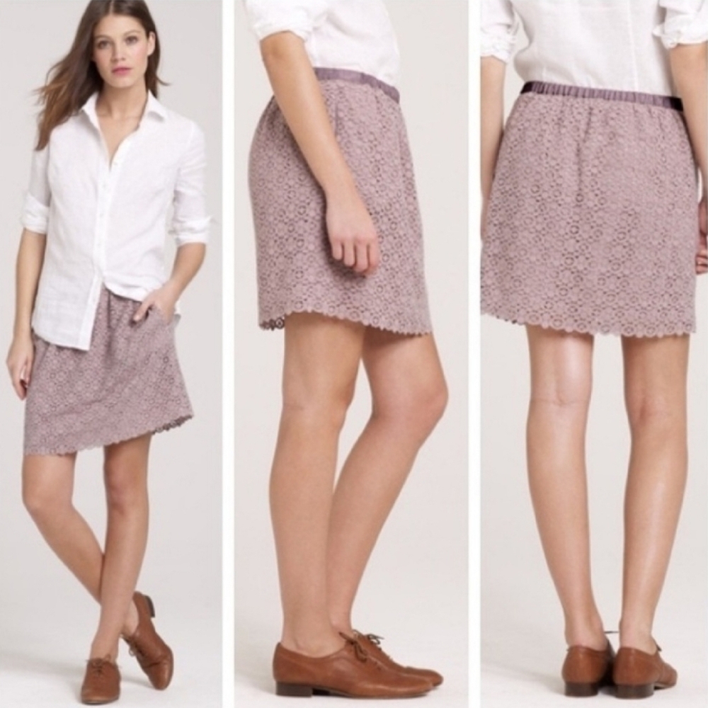 J Crew Cottage Lace Skirt Size 4